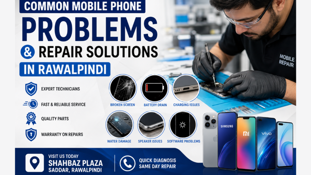 Common Mobile Phone Problems & Why Microsoldering Repairs Is the Best Place in Rawalpindi to Fix Them 9 Common Mobile Phone Problems & Repair Solutions in Rawalpindi