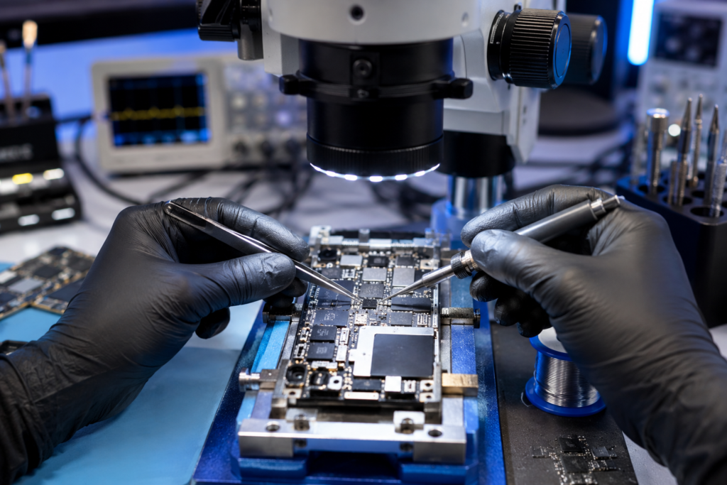 Advanced Microsoldering Technology
