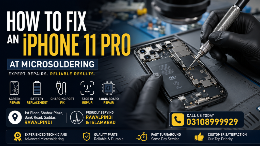 How To Fix an iPhone 11 Pro at Microsoldering | Rawalpindi