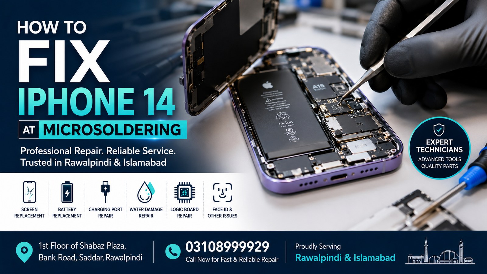 How to Fix an iPhone 14 at Microsoldering 2 How to Fix an iPhone 14 at Microsoldering