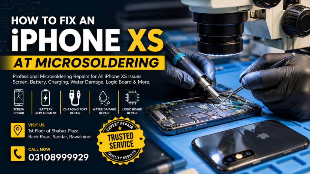 How to Fix an iPhone XS at Microsoldering