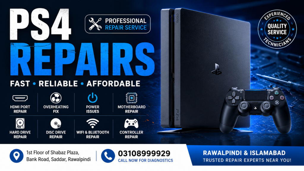 PS4 Repairs in Rawalpindi & Islamabad – Professional PlayStation 4 Repair Services 1 PS4 Repairs in Rawalpindi
