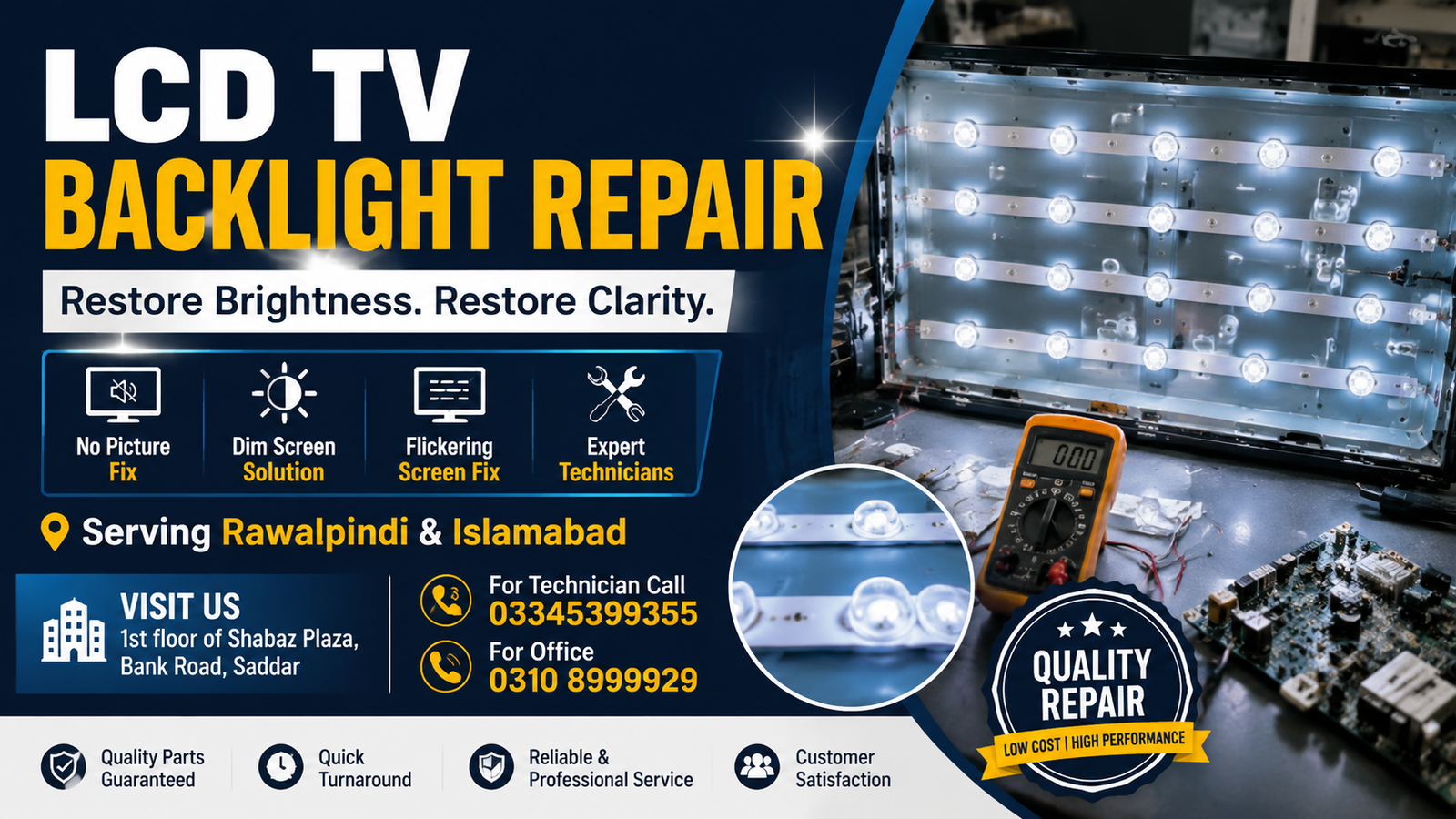 LCD TV Backlight Repair in Rawalpindi & Islamabad 2 LCD TV Backlight