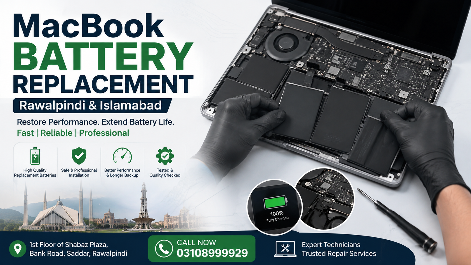 MacBook Battery Replacement in Rawalpindi & Islamabad – Fast, Reliable & Professional Service 2 MacBook Battery Replacement in RWP