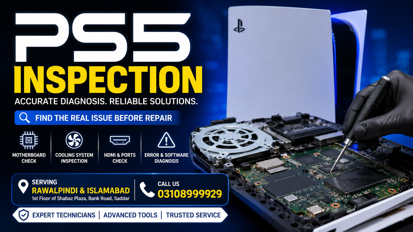 PS5 Inspection in Rawalpindi & Islamabad – Professional Console Diagnostic Service 2 PS5 Inspection in Rawalpindi & Islamabad