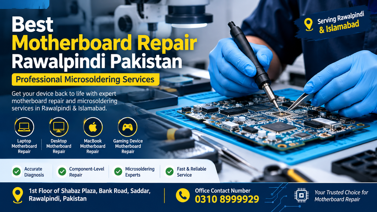 Best Motherboard Repair Rawalpindi Pakistan – Professional Microsoldering Services 2 Best Motherboard Repair