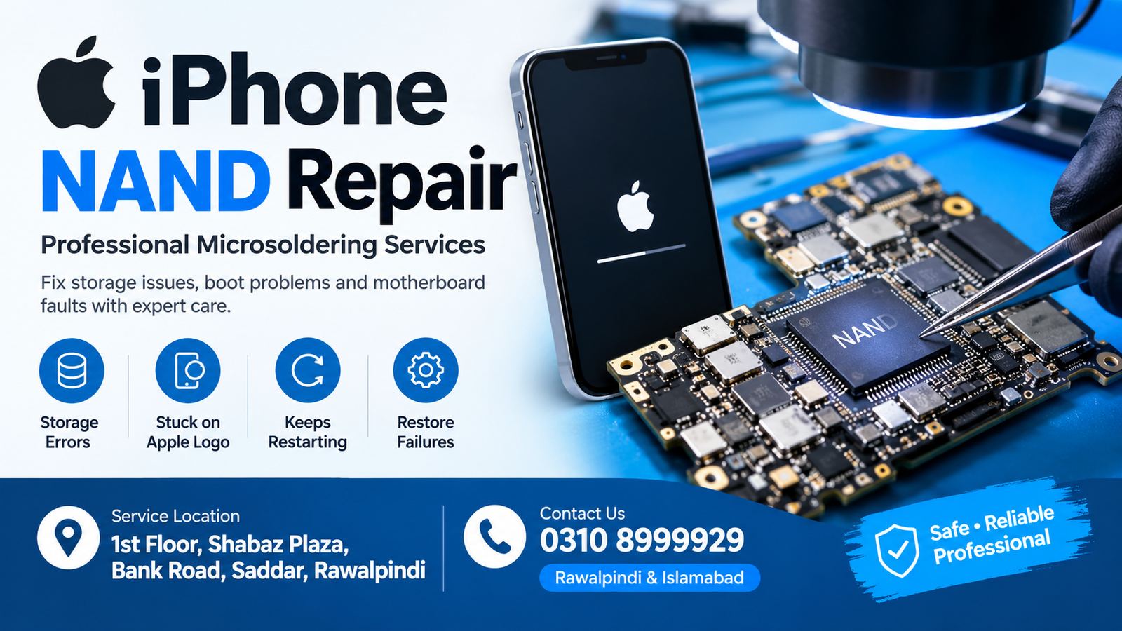 iPhone NAND Repair in Rawalpindi & Islamabad 2 iPhone NAND Repair