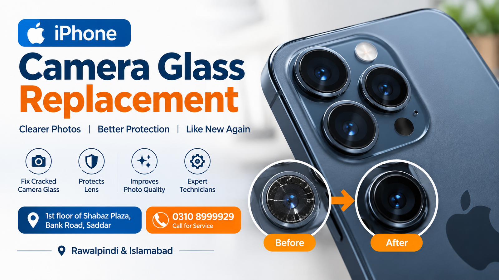 iPhone Camera Glass Replacement